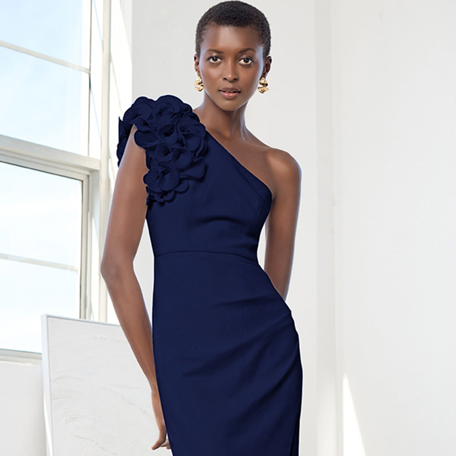 Navy blue mother of the bride outfits online