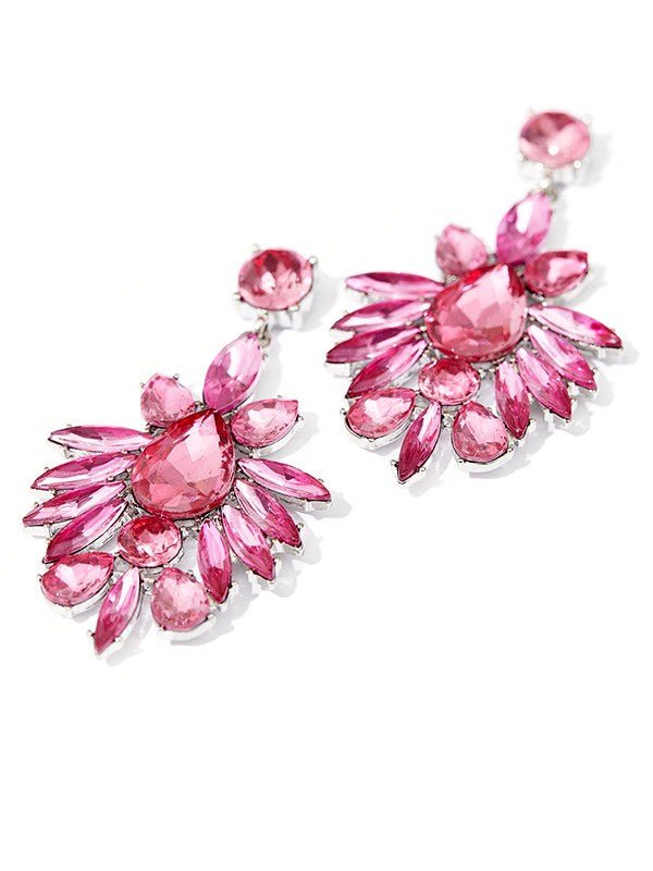 Bright pink deals earrings