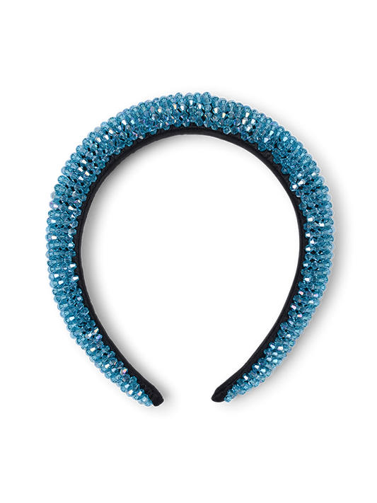 Ainsley Blue Beaded Headband