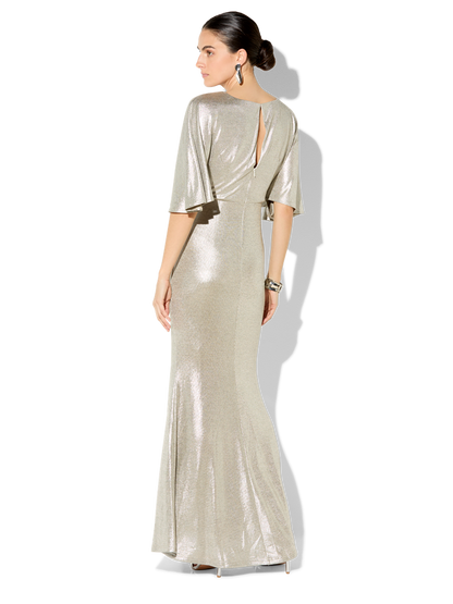 Amira Mink Metallic Gown