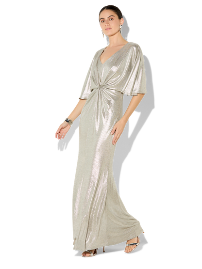 Amira Mink Metallic Gown