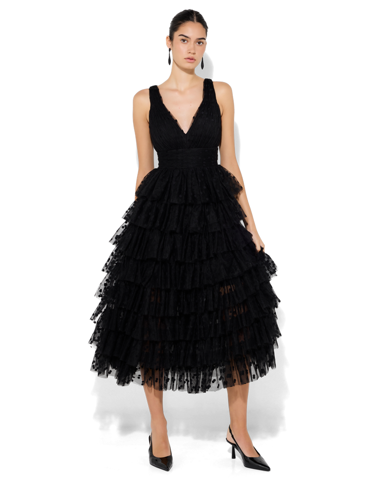 Bambini Black Cocktail Dress