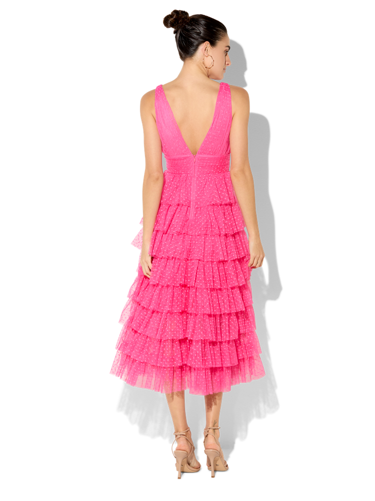 Bambini Hot Pink Cocktail Dress