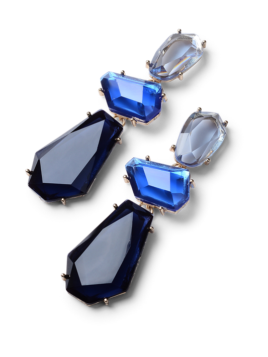 Gwen Blue Drop Earrings