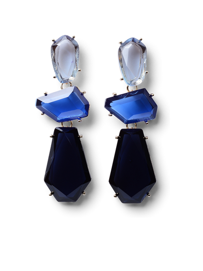 Gwen Blue Drop Earrings