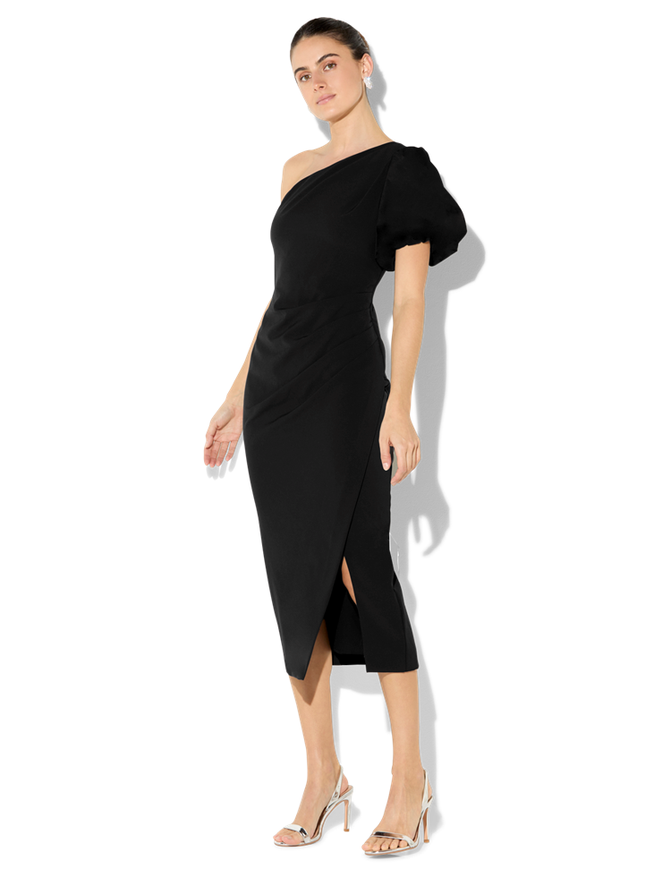 Carter Black One Shoulder Dress