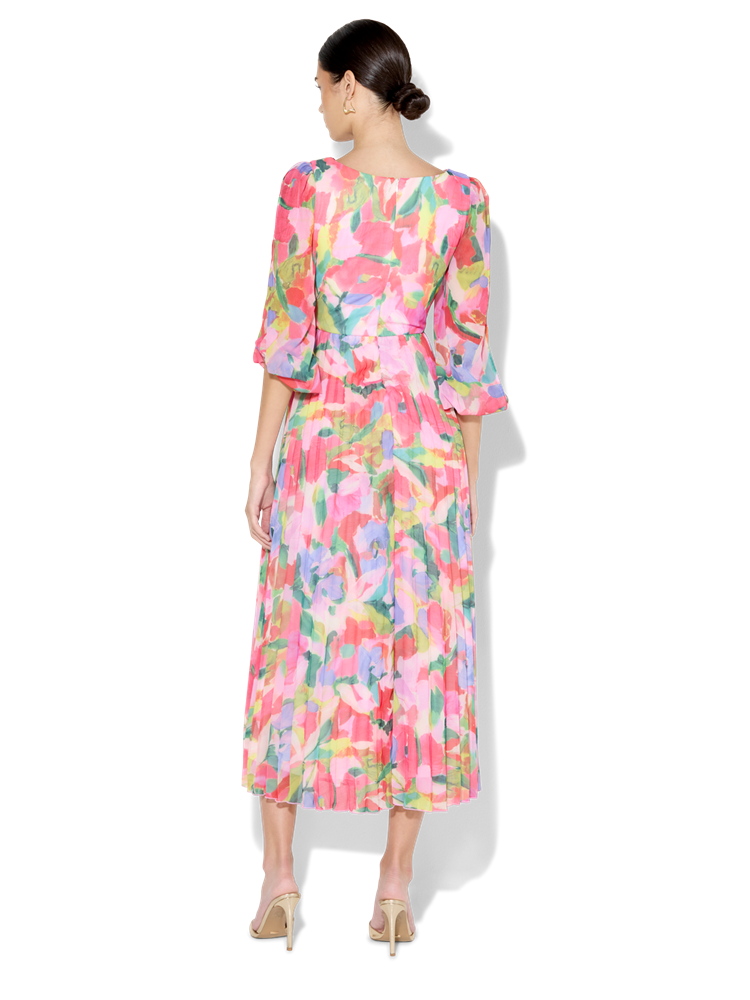 Costella Printed Pleat Dress