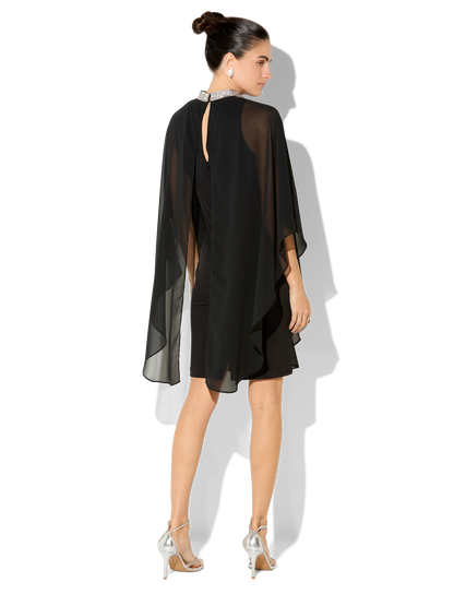 Elke Black Cocktail Dress