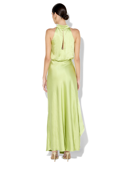 Emery Matcha Satin Gown