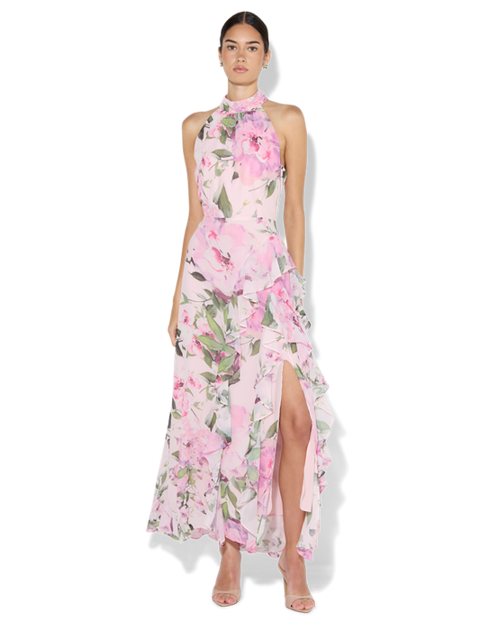 Frannie Petal Pink Printed Maxi