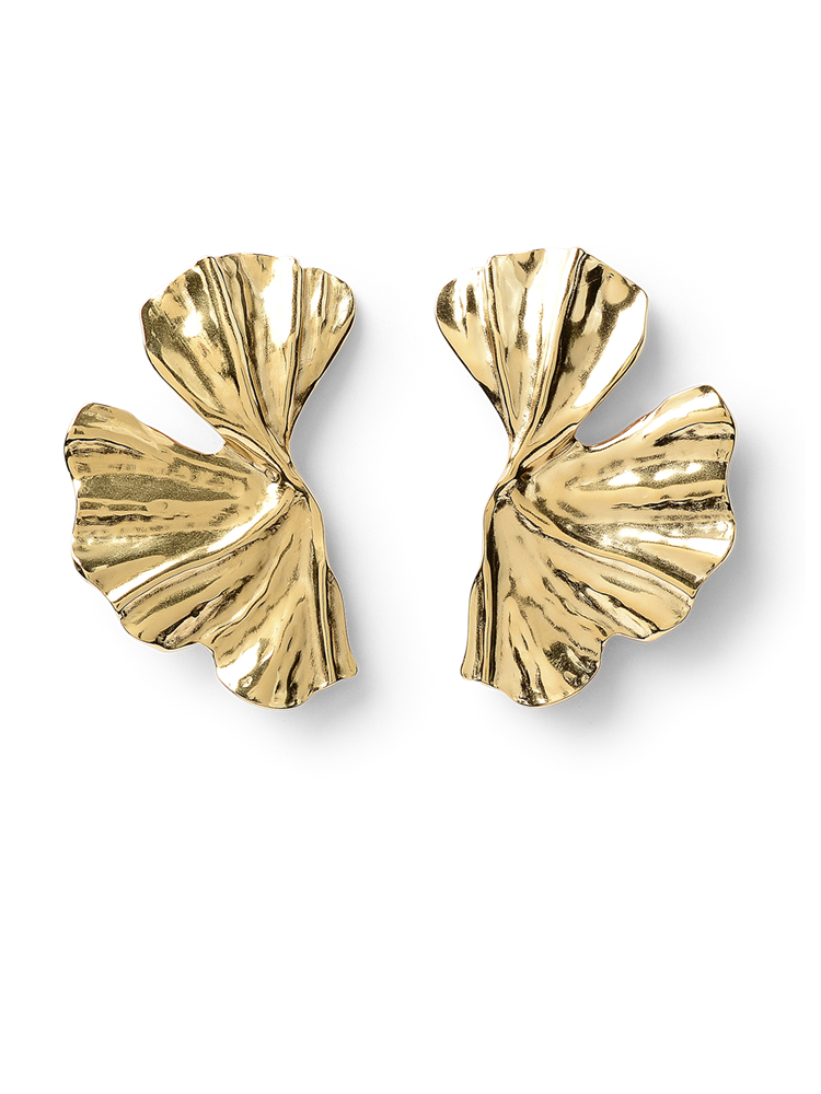 Magnolia Gold Floral Earrings