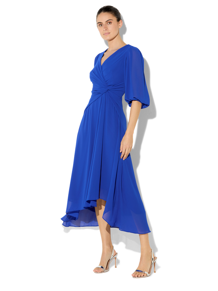 Jones Sapphire Chiffon Dress