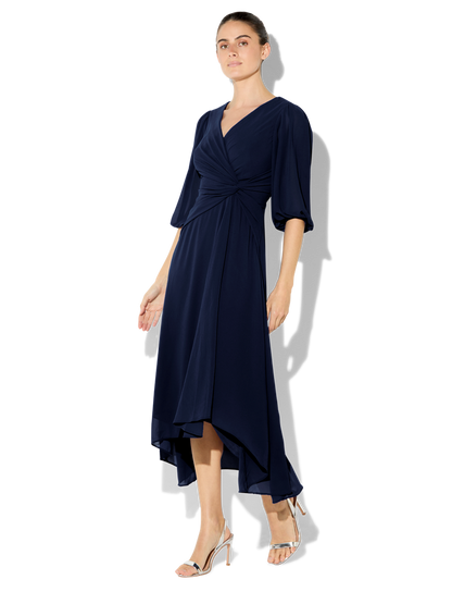 Jones Navy Chiffon Dress