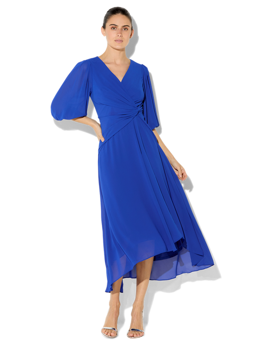 Jones Sapphire Chiffon Dress