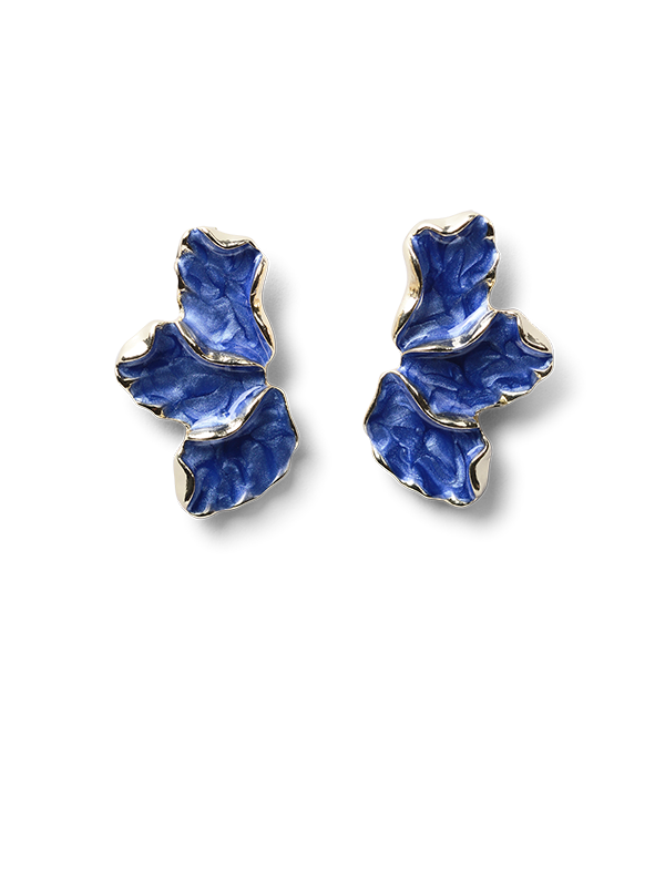 Kiki Blue Floral Earrings