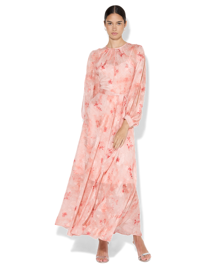 Keira Coral Printed Dress