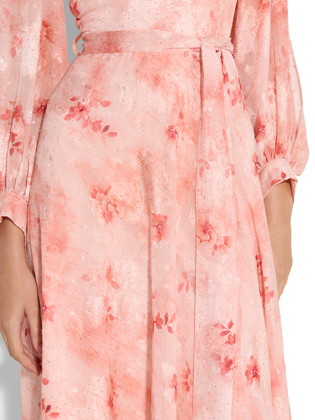 Keira Coral Printed Dress