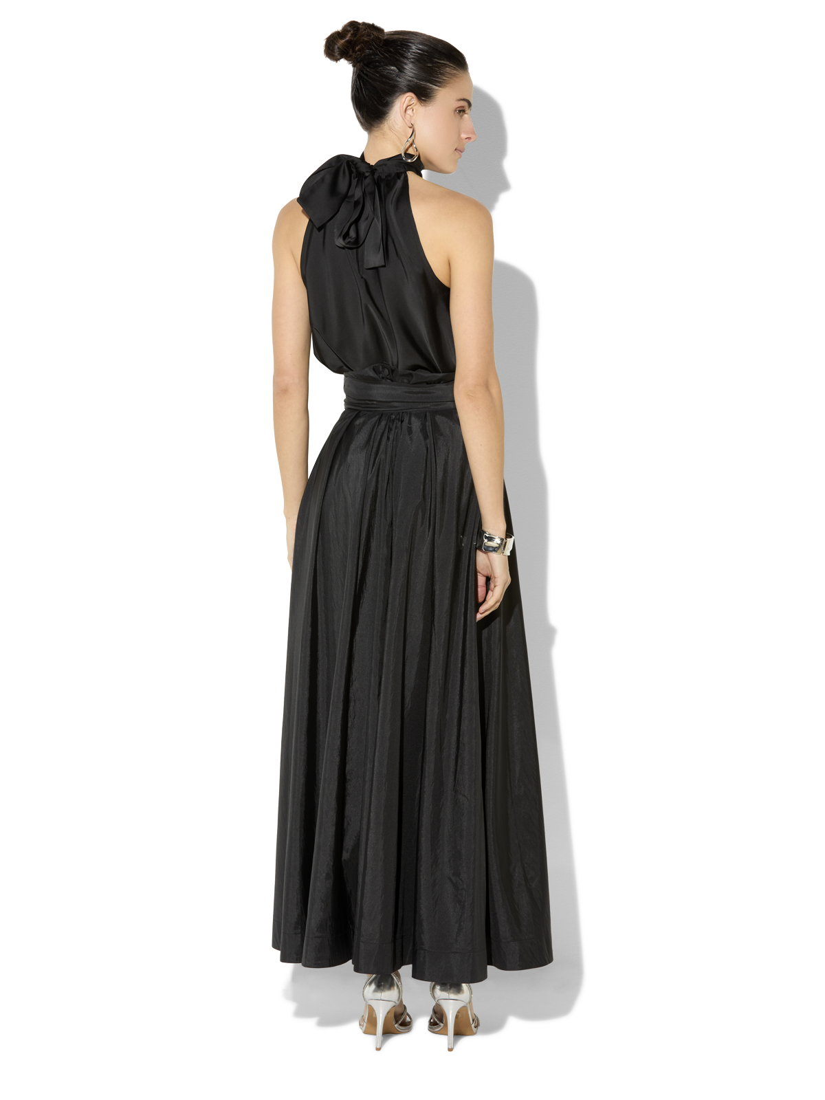 Lux Black Taffeta Skirt