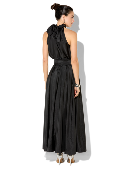 Lux Black Taffeta Skirt