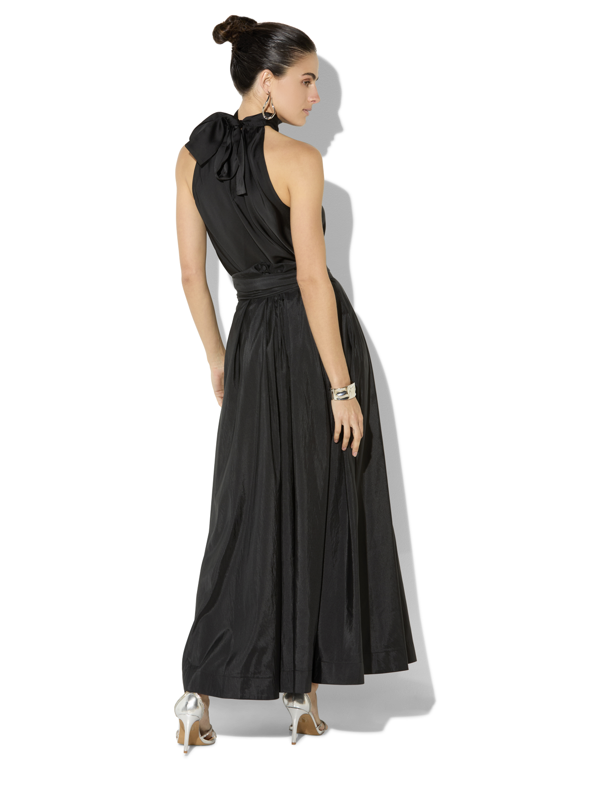 Lux Black Taffeta Skirt