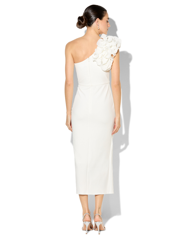 Melody Ivory One Shoulder Dress