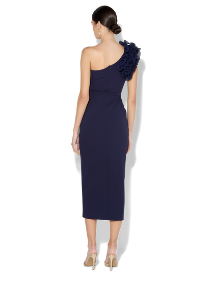 Melody Navy One Shoulder Dress