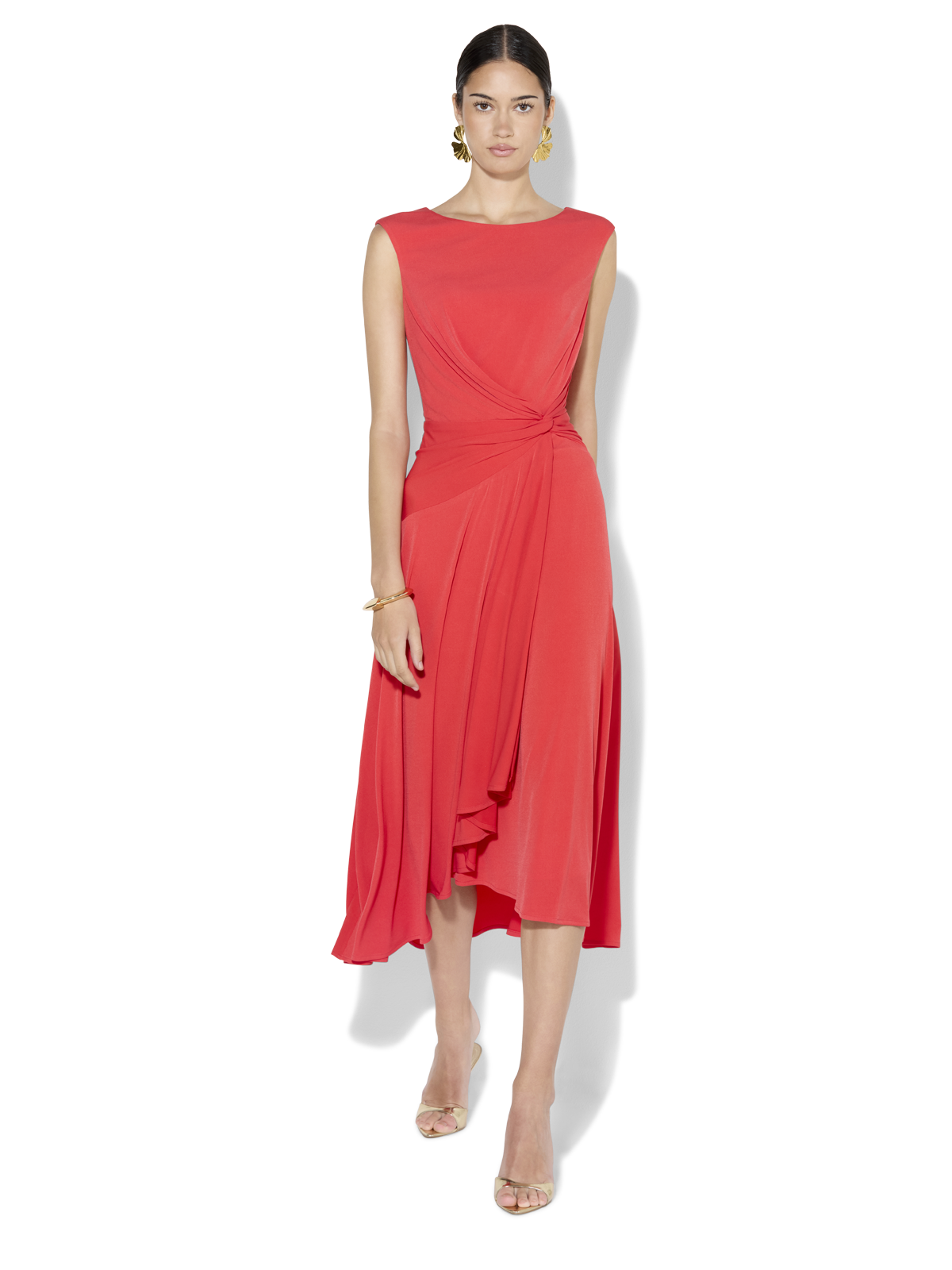 Mia Tangerine Jersey Dress