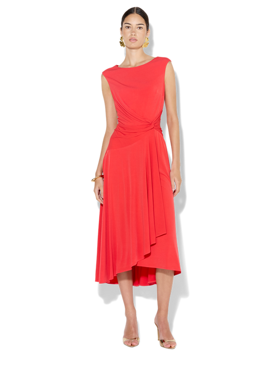 Mia Tangerine Jersey Dress