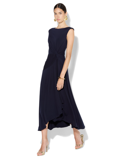 Mia Navy Jersey Dress