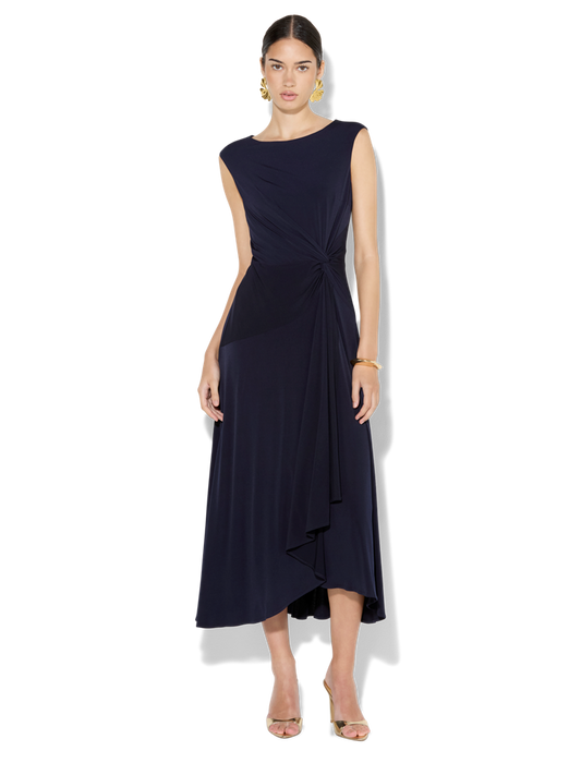 Mia Navy Jersey Dress