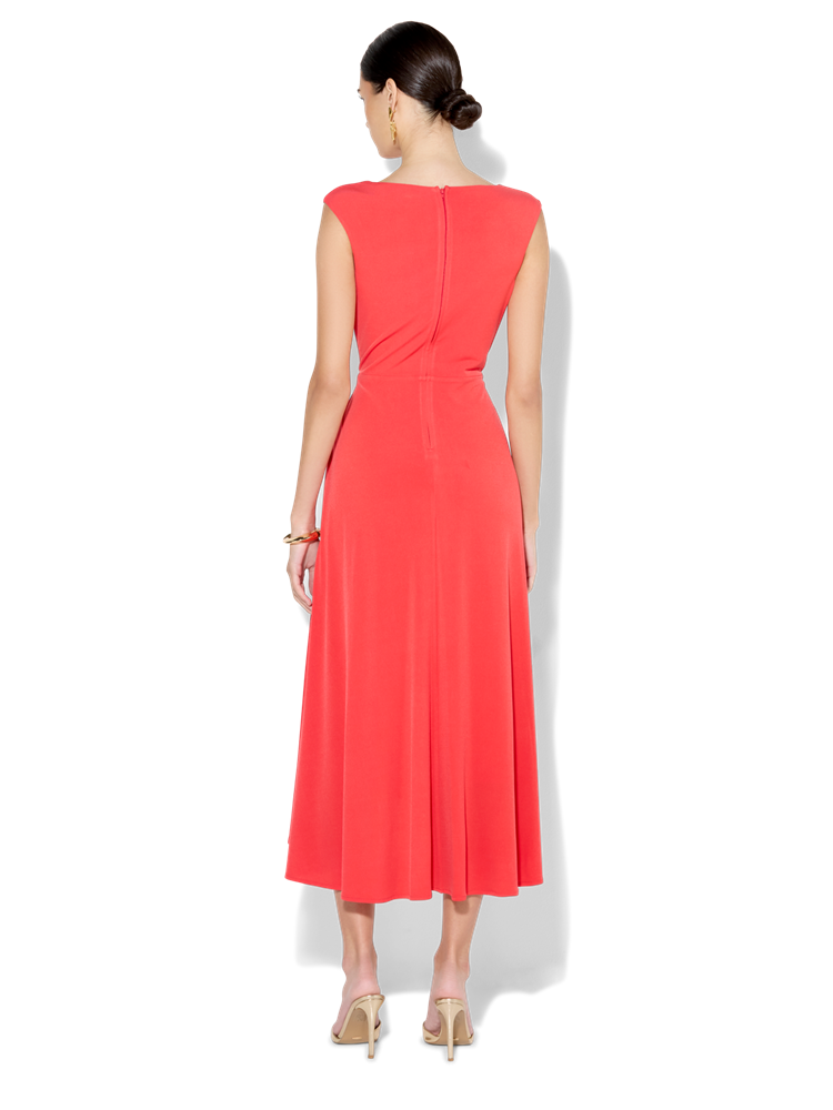 Mia Tangerine Jersey Dress