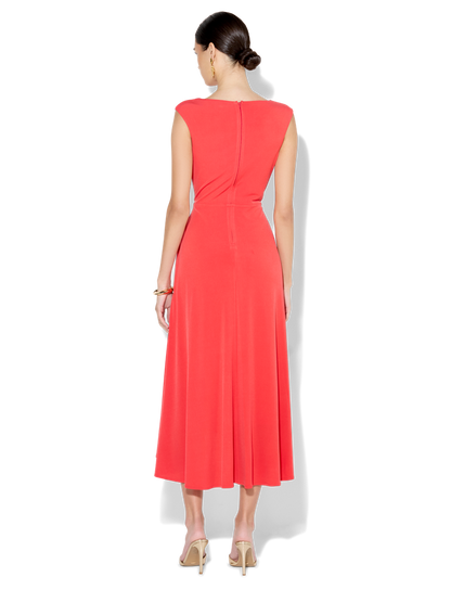 Mia Tangerine Jersey Dress