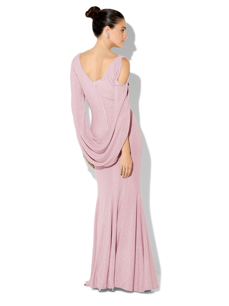 Peta Pink Lurex Gown