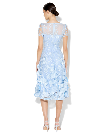 Reece Sky Blue Embroidered Dress