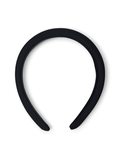 Sylvie Black Satin Headband