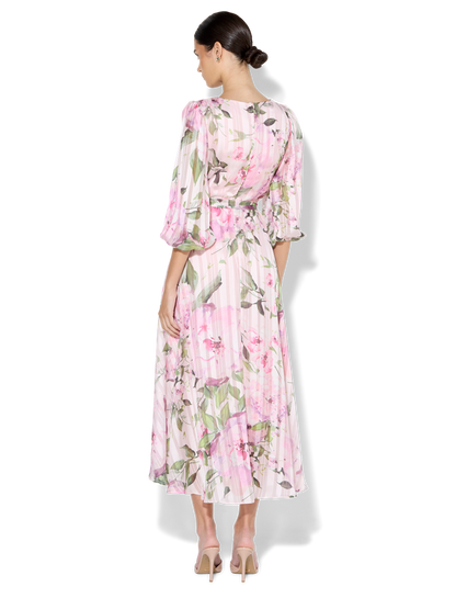 Salina Petal Pink Floral Print Wrap Dress