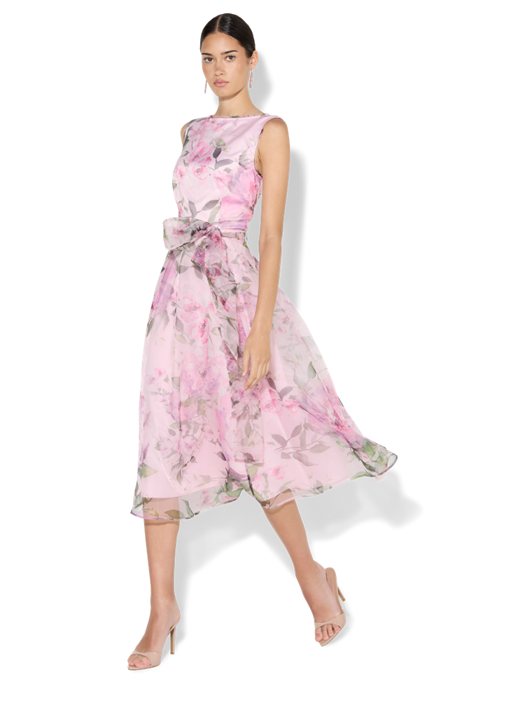 Sofia Pink Petal Organza Dress