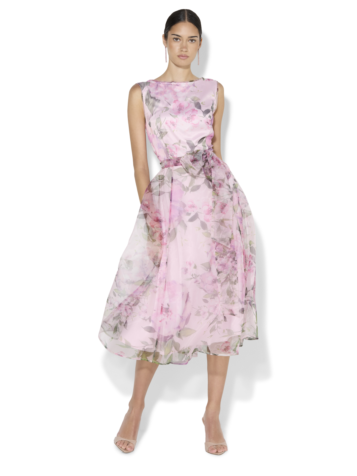 Sofia Pink Petal Organza Dress