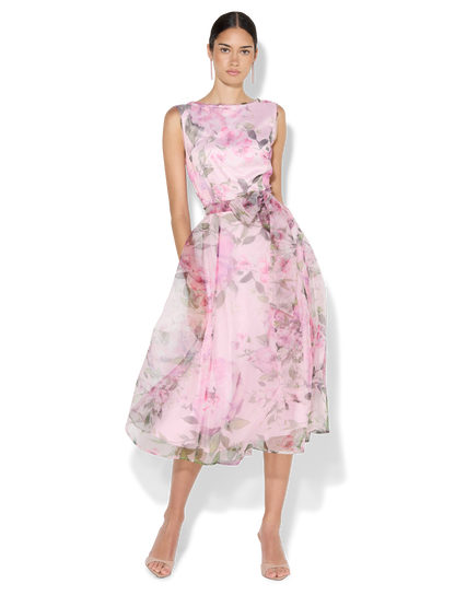 Sofia Pink Petal Organza Dress