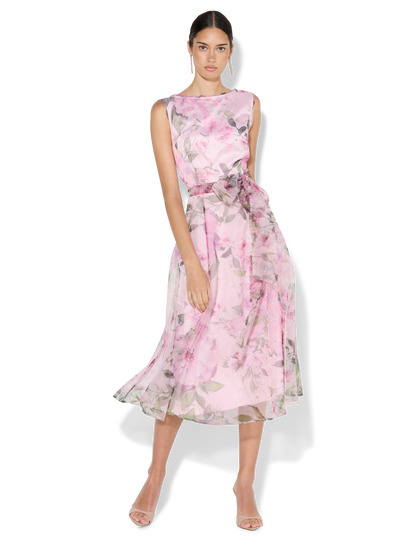 Sofia Pink Petal Organza Dress