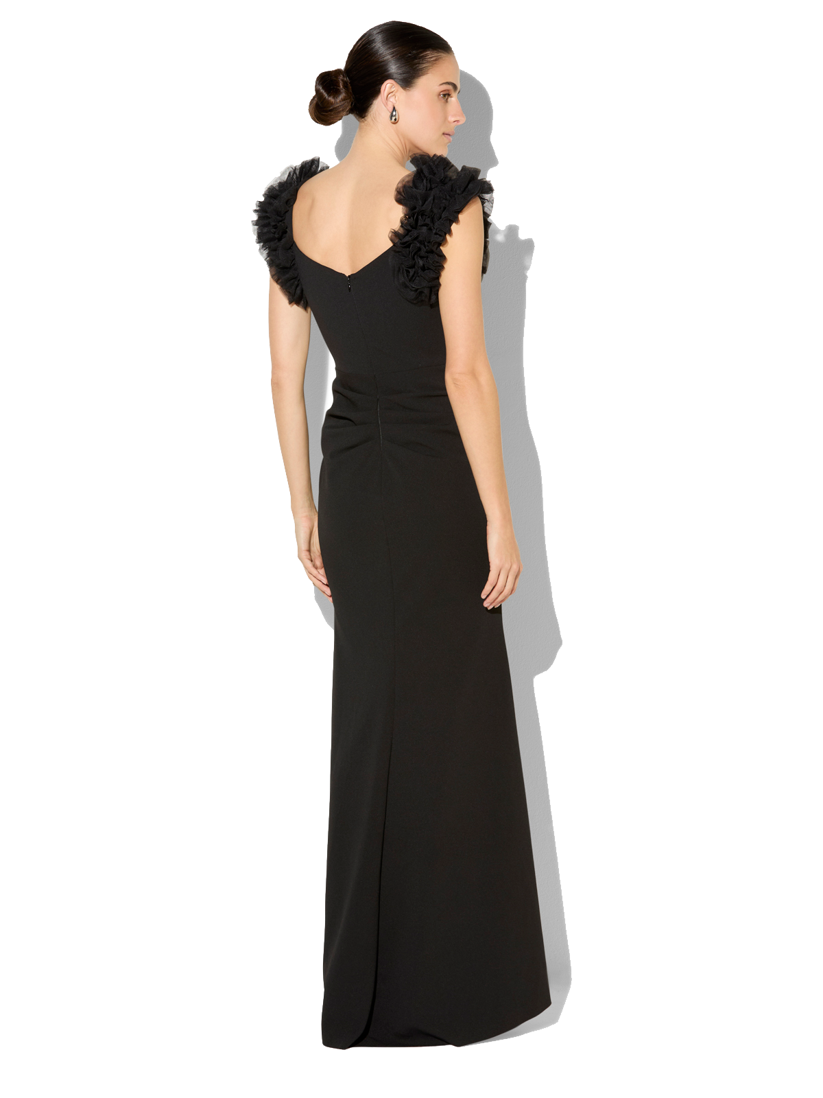 Beau Black Ruffle Gown