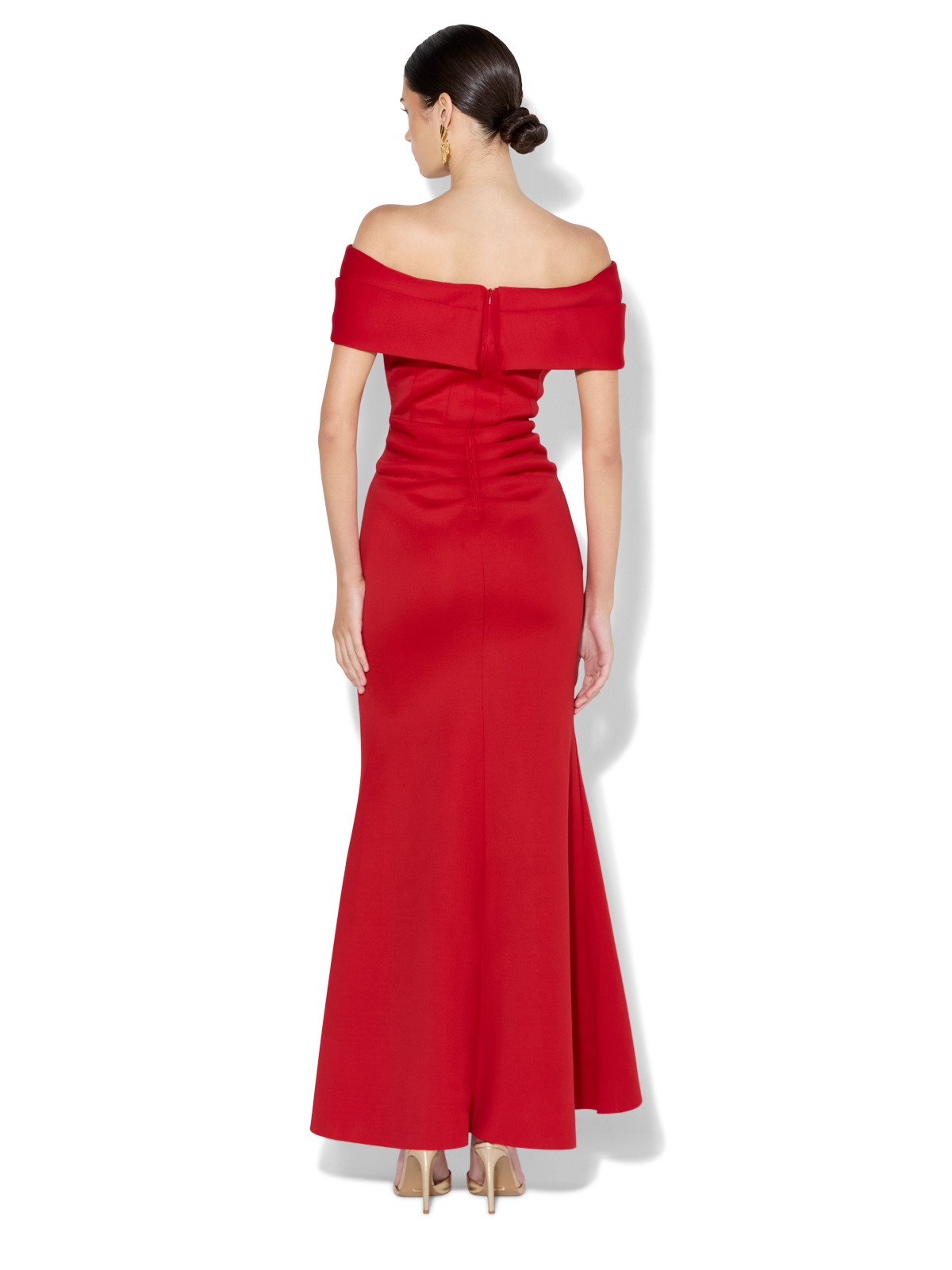 Dalton Red Off The Shoulder Gown