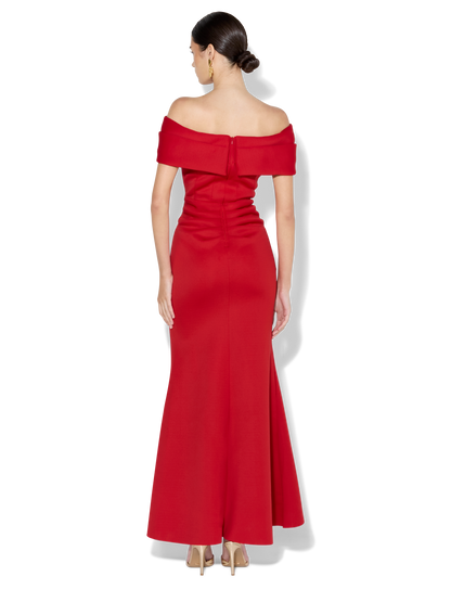 Dalton Red Off The Shoulder Gown