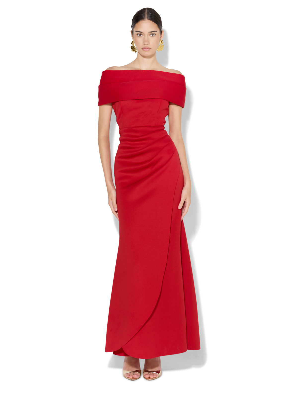 Dalton Red Off The Shoulder Gown