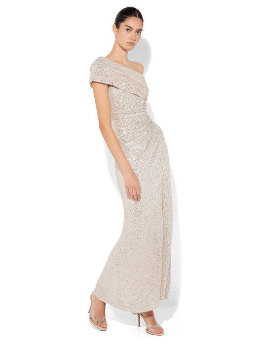 Grace Mink Sequin Gown by Montique