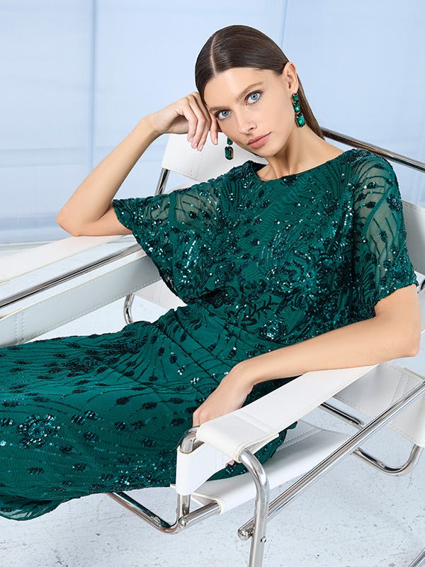 Emerald green cocktail dress canada best sale