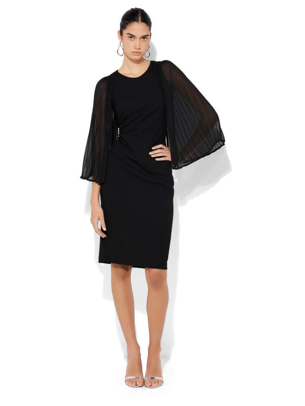 Rayne Black Shift Dress by Montique