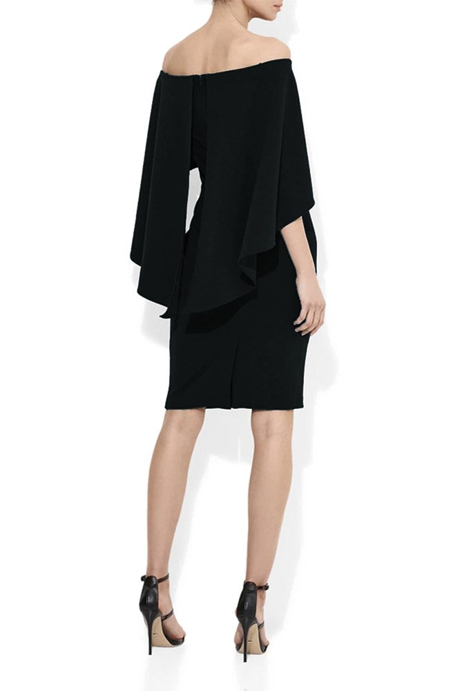 Aerin Black Crepe Dress Montique Clothing