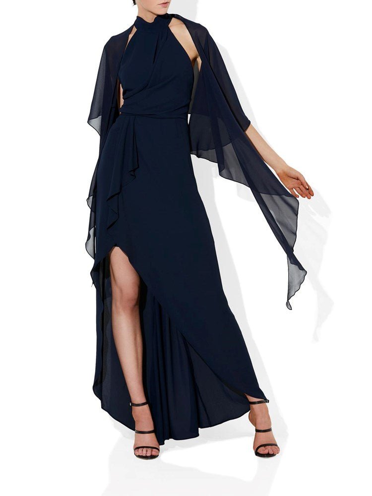 Navy 2024 chiffon wrap