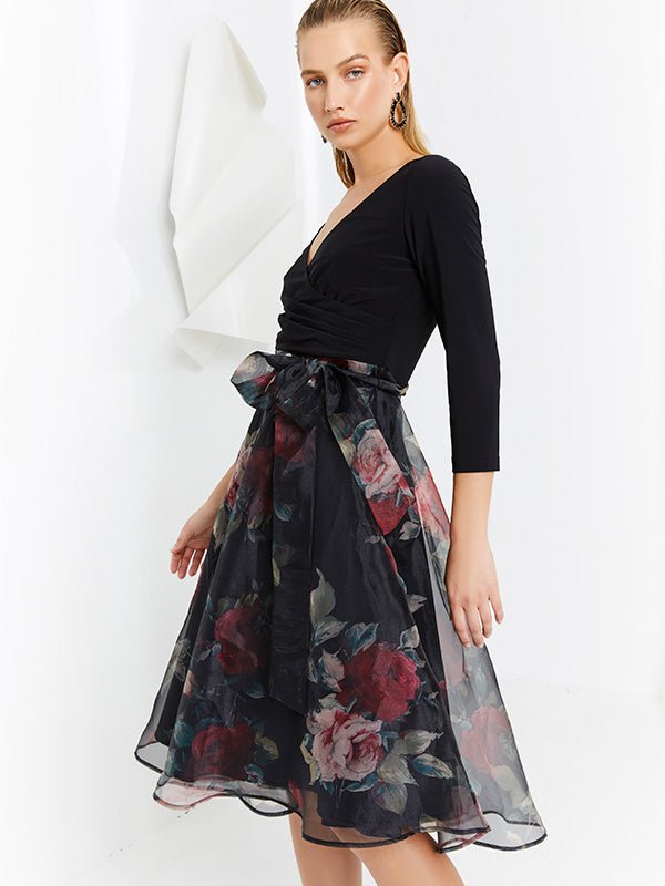 Buy Seraphine Black Black Floral Wrap Maternity & Nursing Dress from Next  USA